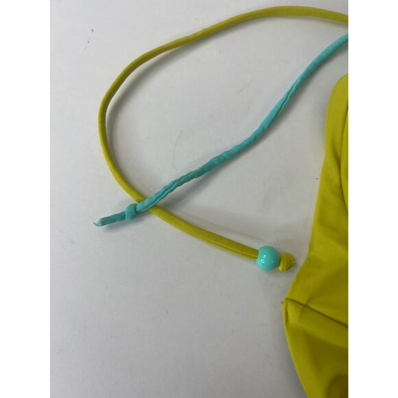 Victoria's Secret Neon Color Block Bikini Top Size 34A - Picture 4 of 5